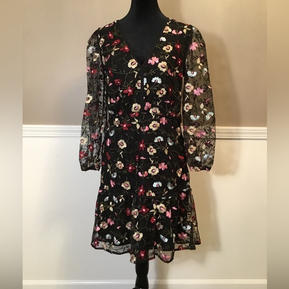 Sam Eldeman Embroidered Dress - Picture 4 of 9